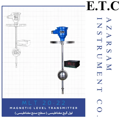 لول ترانسمیتر مغناطیسی magnetic Level Transmitter Mlt 20-22