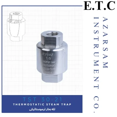 تله بخار ترموستاتیکی | Thermostatic Steam Trap TST 30-21
