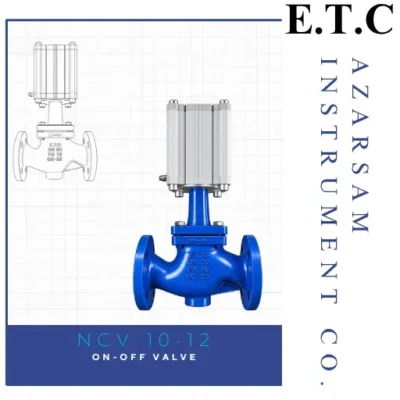 تصویر شیر پنوماتیک ON-OFF Valve برای قطع و وصل جریان سیالات
